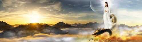 LacPhap.com Guanyin Po Sa on a Dragon